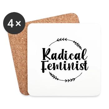 Dons initiatiques des femmes Dons féministes radicaux - Dessous de verre (lot de 4) - blanc - Devant