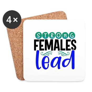 Le don inspirant des femmes Strong Females Lead - Dessous de verre (lot de 4) - blanc - Devant