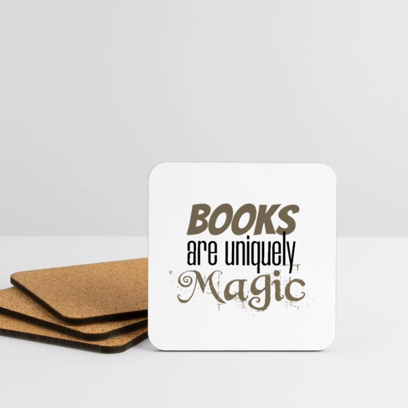 Book Lover Geschenkbücher sind einzigartig Magic Reader Untersetzer (4er-Set)