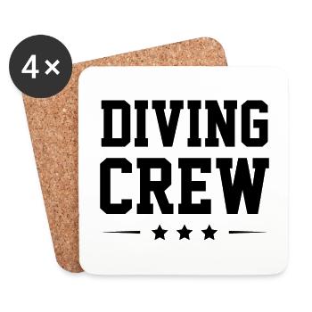 Diving Crew - Coasters (set of 4) - white - Front