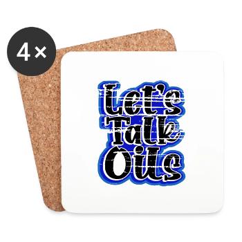 Ätherische Öle Geschenk lassen Sie uns reden Öle Spaß Essential - Untersetzer (4er-Set) - Weiß - Vorne