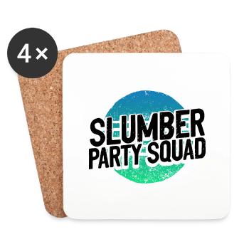 Sleepover Geschenk Girl's Slumber Party Squad Geschenke - Untersetzer (4er-Set) - Weiß - Vorne