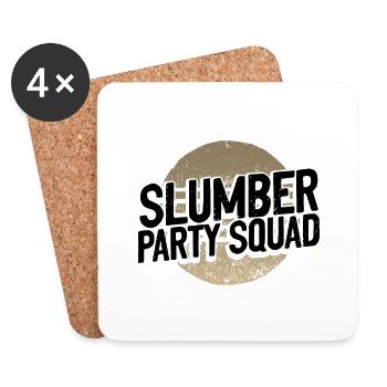 Sleepover Gifts Girl's Slumber Party Squad - Untersetzer (4er-Set) - Weiß - Vorne