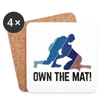 Grappling Martial Arts Wrestling - Untersetzer (4er-Set) - Weiß - Vorne