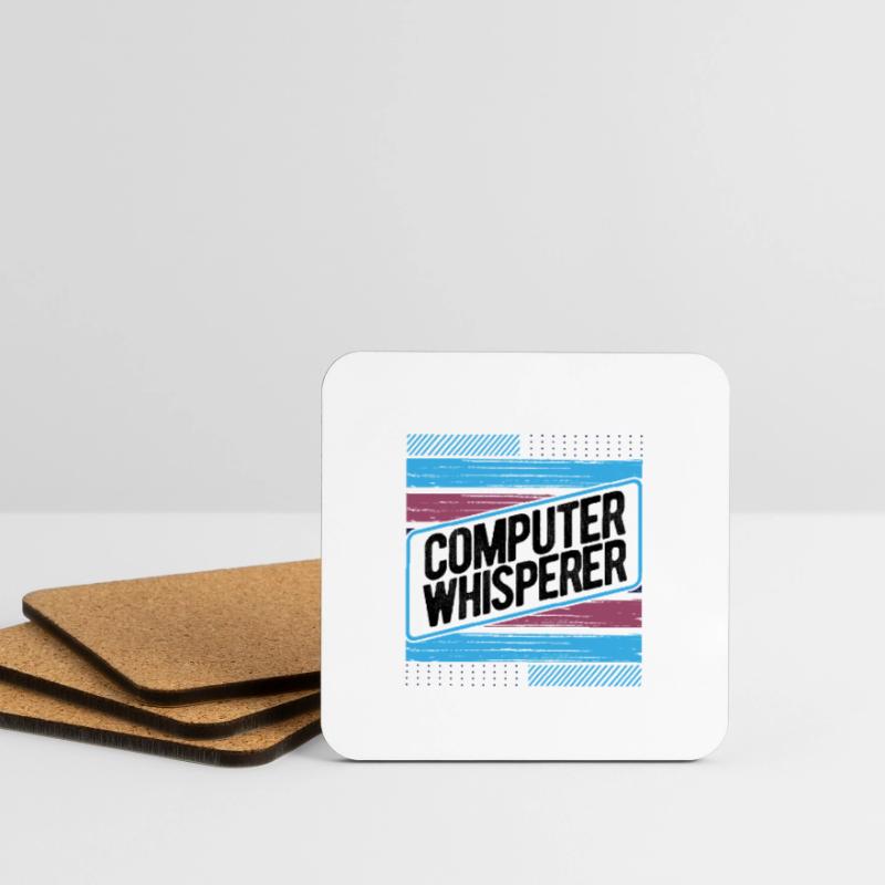 Computerflüsterer Geschenkcomputer Geschenkcomputer Untersetzer (4er-Set)