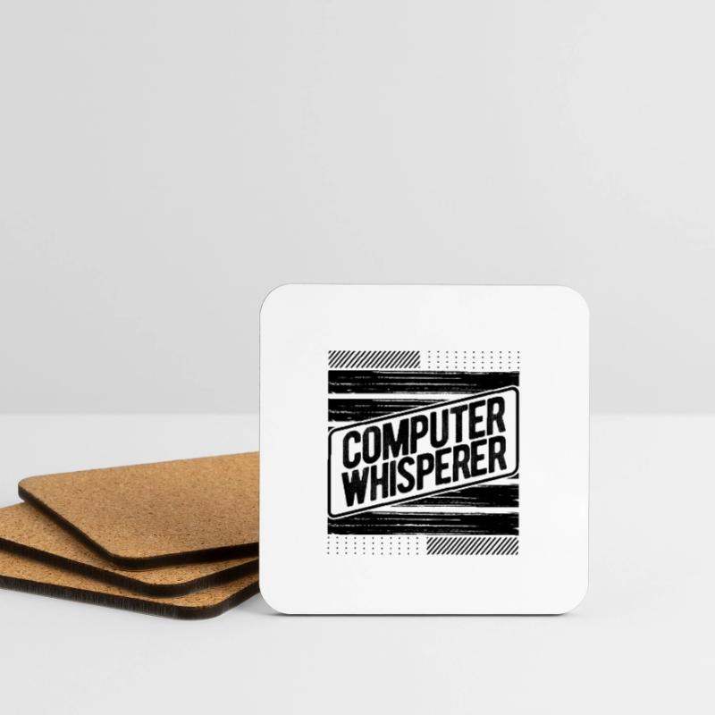 Computerflüsterer Geschenke Computer Geschenk Computer Untersetzer (4er-Set)
