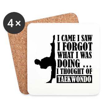 I thought of Taekwondo - Untersetzer (4er-Set) - Weiß - Vorne