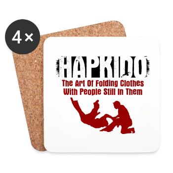 Koreanischer Kampfsport Hapkido - Untersetzer (4er-Set) - Weiß - Vorne
