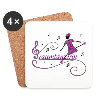 Traumtänzerin - Untersetzer (4er-Set) - Weiß - Vorne