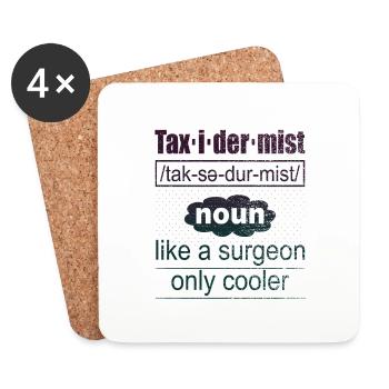 Definition des Präparators wie ein Chirurg, nur kühler - Untersetzer (4er-Set) - Weiß - Vorne