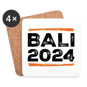 Bali 2024 Saying - Coasters (set of 4) - white - Front