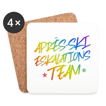Après-ski escalation - Coasters (set of 4) - white - Front