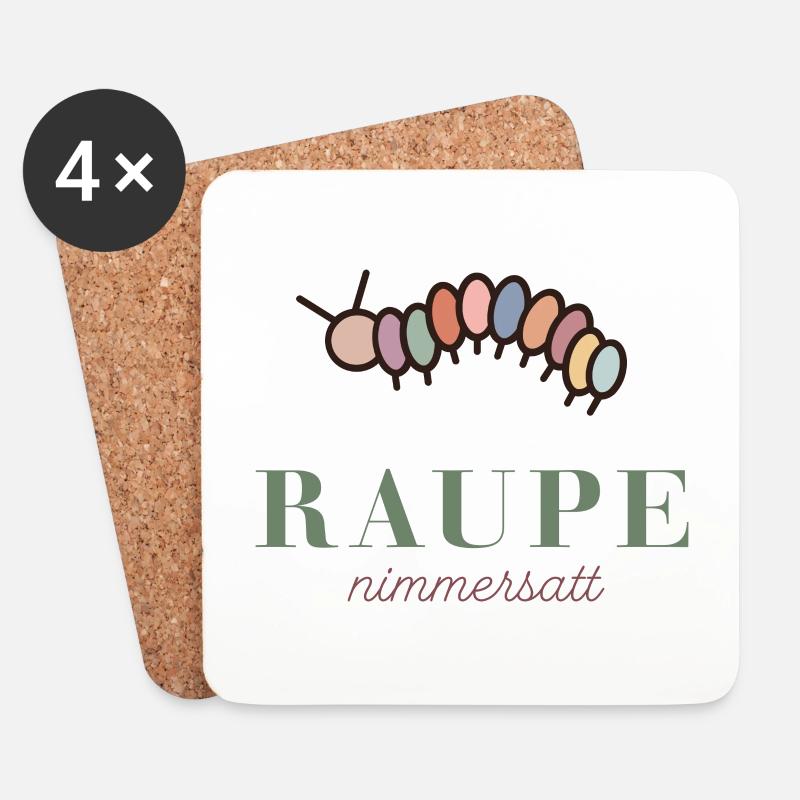 RAUPE NIMMERSATT - Untersetzer (4er-Set) - Weiß
