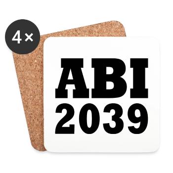Abi 2039 - Untersetzer (4er-Set) - Weiß - Vorne