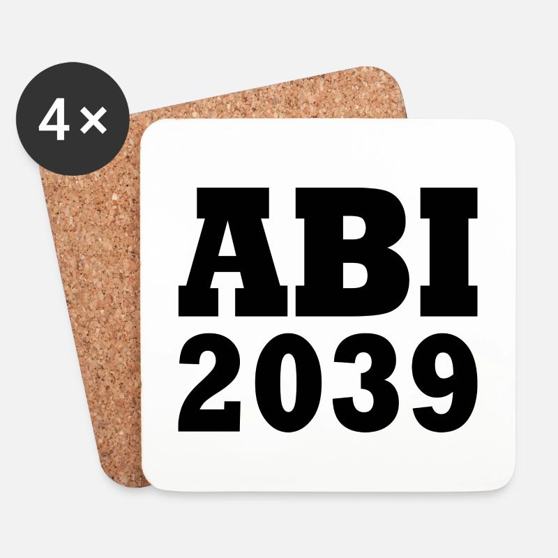 Abi 2039 - Untersetzer (4er-Set) - Weiß