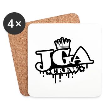 Jga Crew Junggesellen Abschied - Untersetzer (4er-Set) - Weiß - Vorne