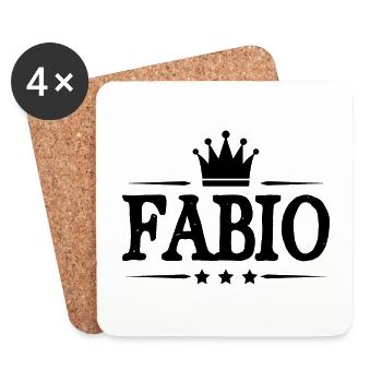 Fabio - Coasters (set of 4) - white - Front