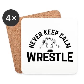 Grappling Martial Arts Wrestling - Untersetzer (4er-Set) - Weiß - Vorne