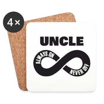 Oncle Toujours On Never Off Onkel Chemise - Dessous de verre (lot de 4) - blanc - Devant