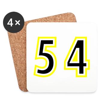 54 Number College - Coasters (set of 4) - white - Front