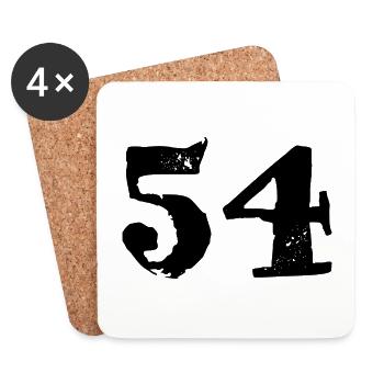 Maillot à 54 numéros - Dessous de verre (lot de 4) - blanc - Devant