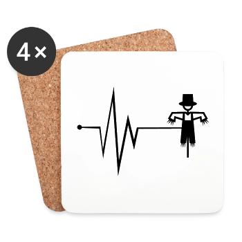 Scarecrow Pulse - Coasters (set of 4) - white - Front