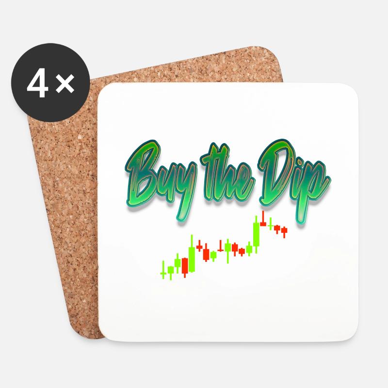 Buy The Dip - Untersetzer (4er-Set) - Weiß