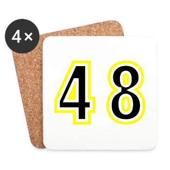 48 Number College - Coasters (set of 4) - white - Front
