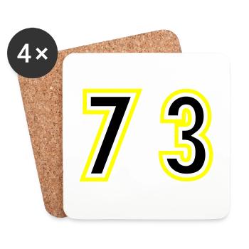 73 Number College - Coasters (set of 4) - white - Front