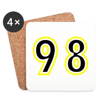 98 Number College - Coasters (set of 4) - white - Front