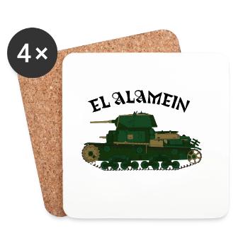 CHAR ITALIEN M 13/40 - Dessous de verre (lot de 4) - blanc - Devant