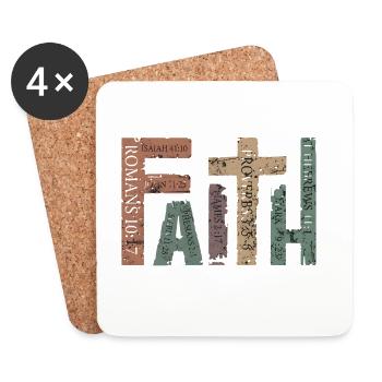 Jesus Christian Catholic Believers Worship Service - Coasters (set of 4) - white - Front
