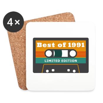 best of 1991 édition limitée - Dessous de verre (lot de 4) - blanc - Devant