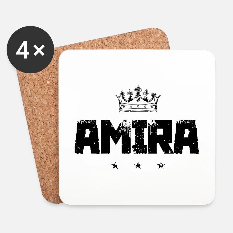 Amira - Untersetzer (4er-Set) - Weiß