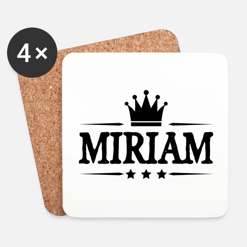 Miriam - Untersetzer (4er-Set) - Weiß