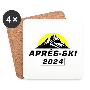 Après Ski 2024 - Coasters (set of 4) - white - Front