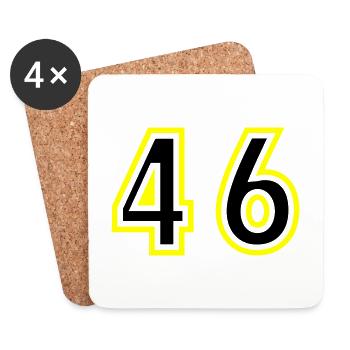 46 Number College - Coasters (set of 4) - white - Front