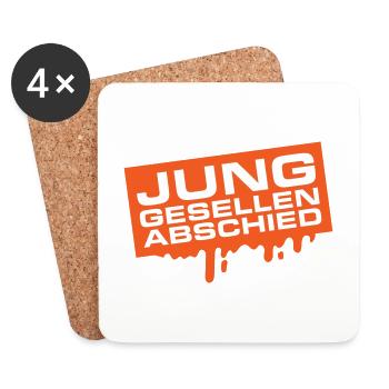 Junggesellenabschied Jga - Untersetzer (4er-Set) - Weiß - Vorne