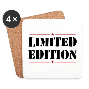 Limited Edition Slogan - Coasters (set of 4) - white - Front