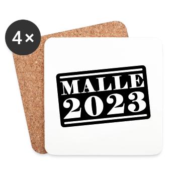 Malle 2023 - Untersetzer (4er-Set) - Weiß - Vorne