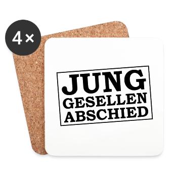Junggesellen Abschied Jga - Untersetzer (4er-Set) - Weiß - Vorne