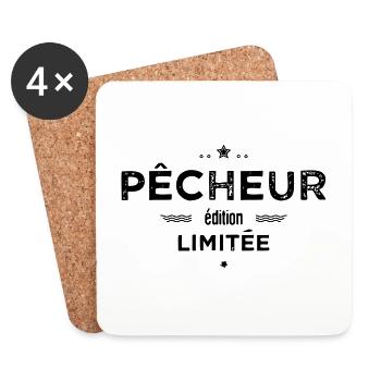 Pecheur edition limitee - Dessous de verre (lot de 4) - blanc - Devant