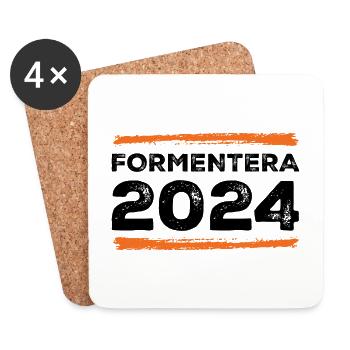 Devis Formentera 2024 - Dessous de verre (lot de 4) - blanc - Devant