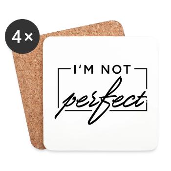 I m not perfect - Untersetzer (4er-Set) - Weiß - Vorne