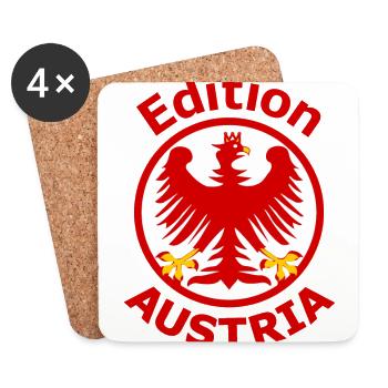 Supporters from Austria - Coasters (set of 4) - white - Front