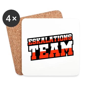 Eskalations Team - Untersetzer (4er-Set) - Weiß - Vorne