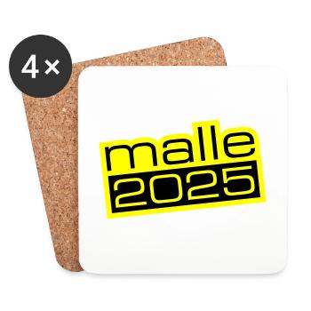Malle 2025 - Untersetzer (4er-Set) - Weiß - Vorne