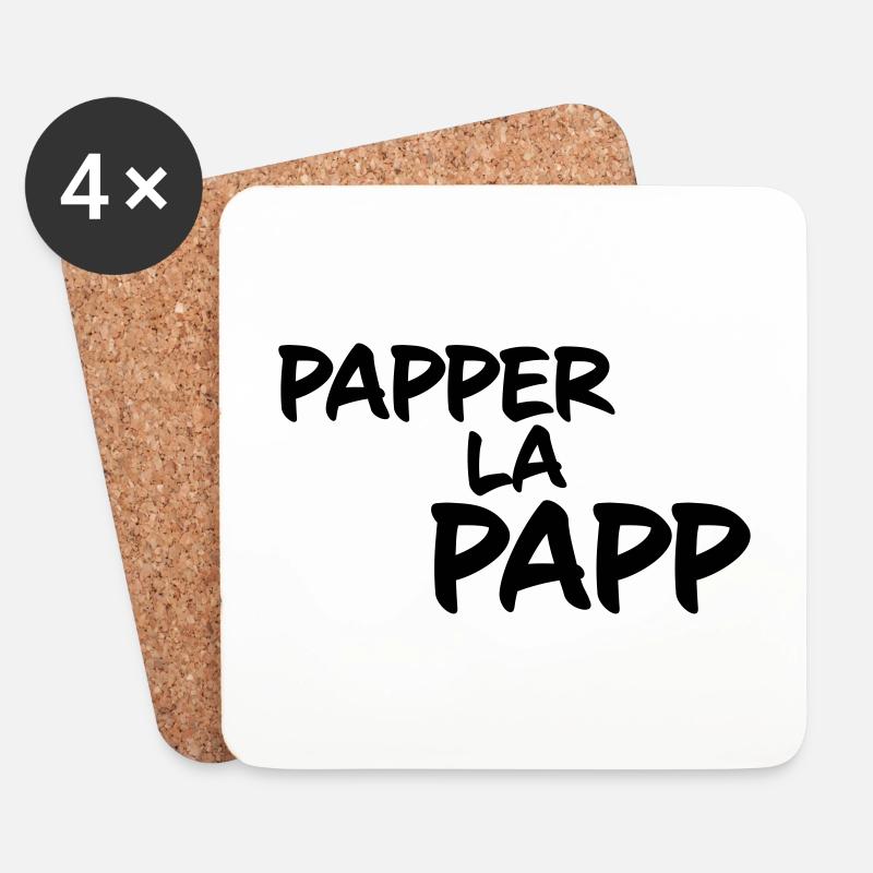 Papper la Papp - Untersetzer (4er-Set) - Weiß