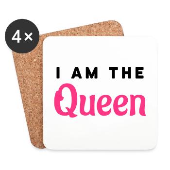 I am the Queen - Untersetzer (4er-Set) - Weiß - Vorne