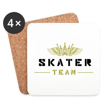 Skater Team - Coasters (set of 4) - white - Front